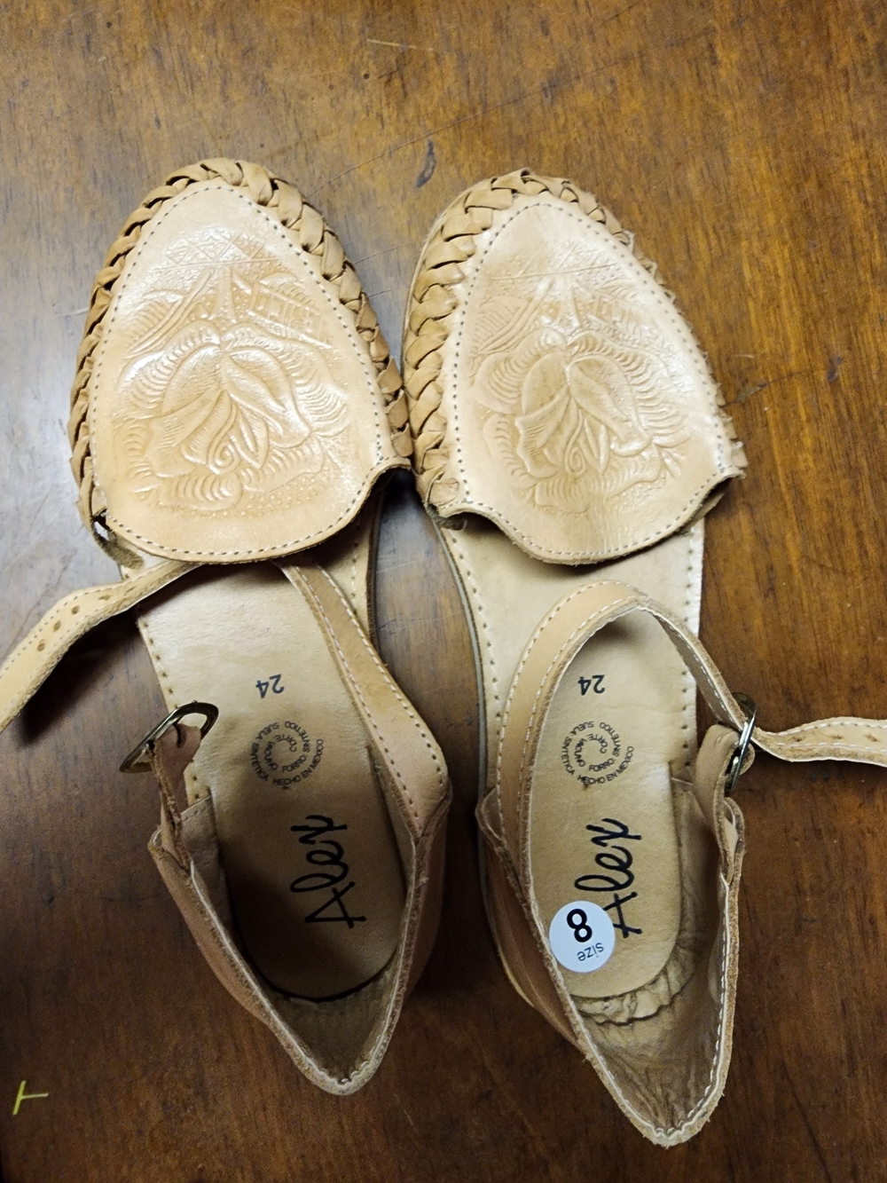 Alex Sz 8 Handmade Leather Huaraches